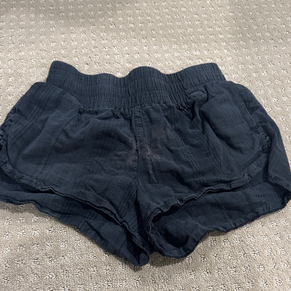 Hurley Women's Dark Navy High Waist Shorts